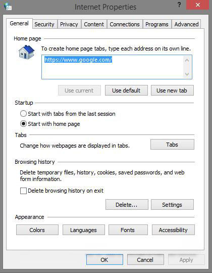 How To Open Internet Options For Internet Explorer In Windows 818