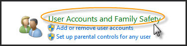 User Accounts and Family Safely