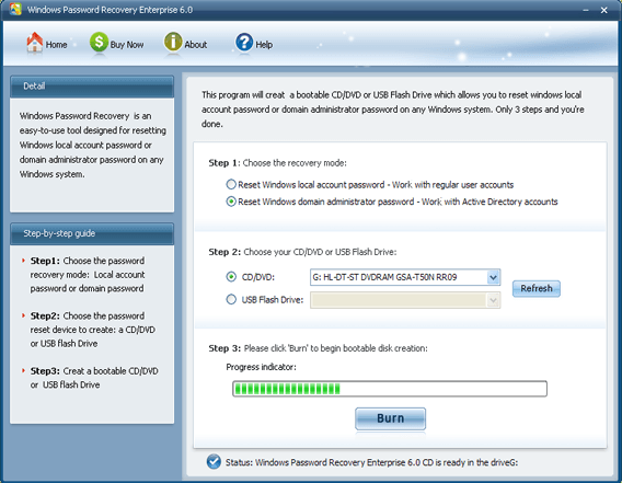 windows password reset process