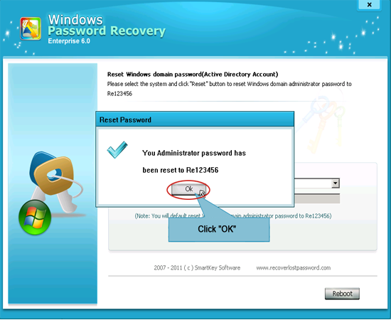 administrator password reset