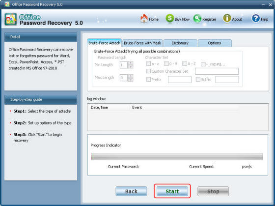 reset office password
