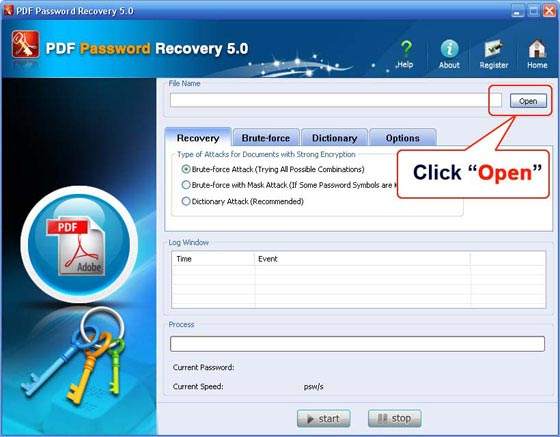 PDF password Recovery