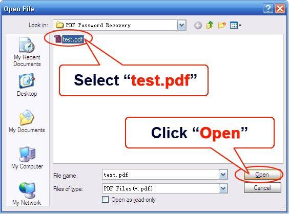 Recover PDF password