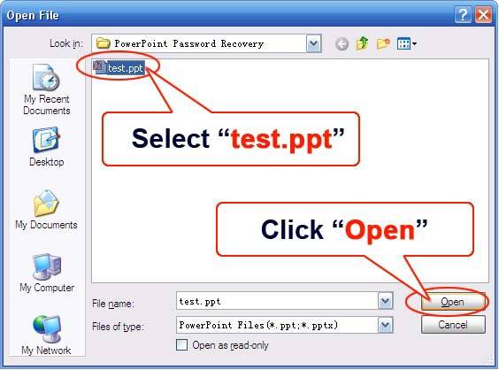 Recover PowerPoint Password