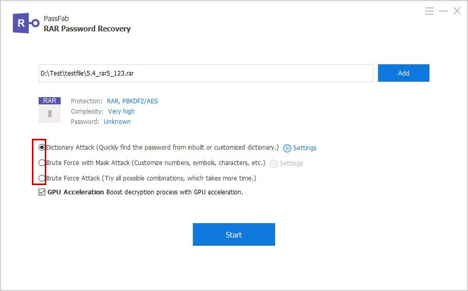 reset forgotten rar password