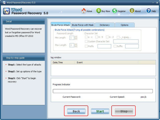 word password recovery