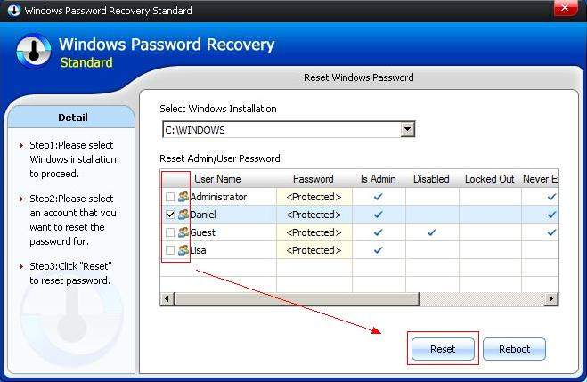 windows password reset for mac cd image