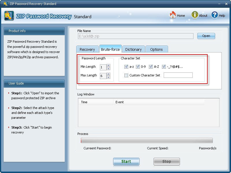 how to reset winzip password