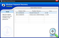 select Windows XP installation