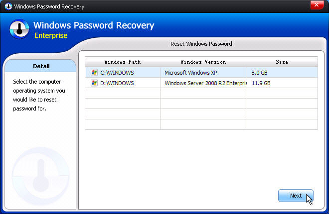 Windows Password Reset Enterprise | screenshots of windows password recovery ultimate smartkey Windows Password Reset Enterprise | screenshots of windows password recovery ultimate smartkey