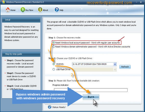 admin password resetter sotware