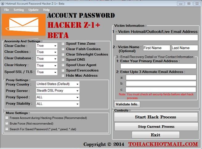 Hacked Hotmail Passwords