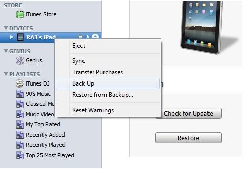 external backup for ipad