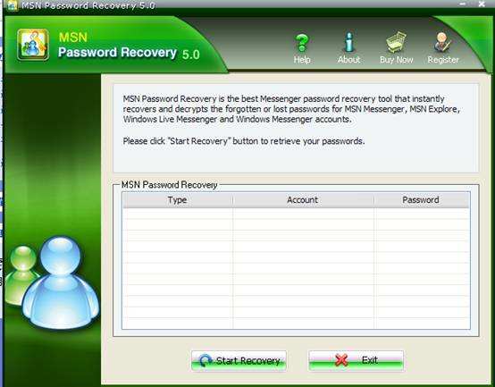 help with my msn account password