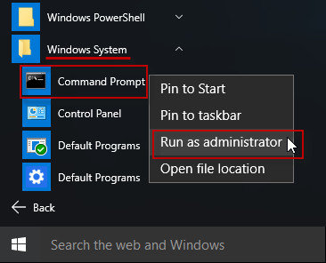 how to run a program in command prompt windows 10