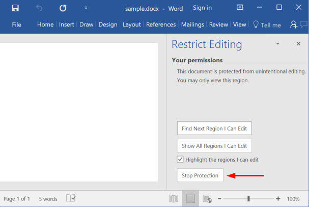 How To Unlock Selection In Microsoft Word