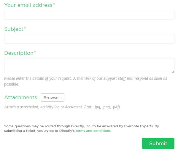 change evernote subscription