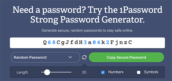 1password strong password generator 1password strong password generator
