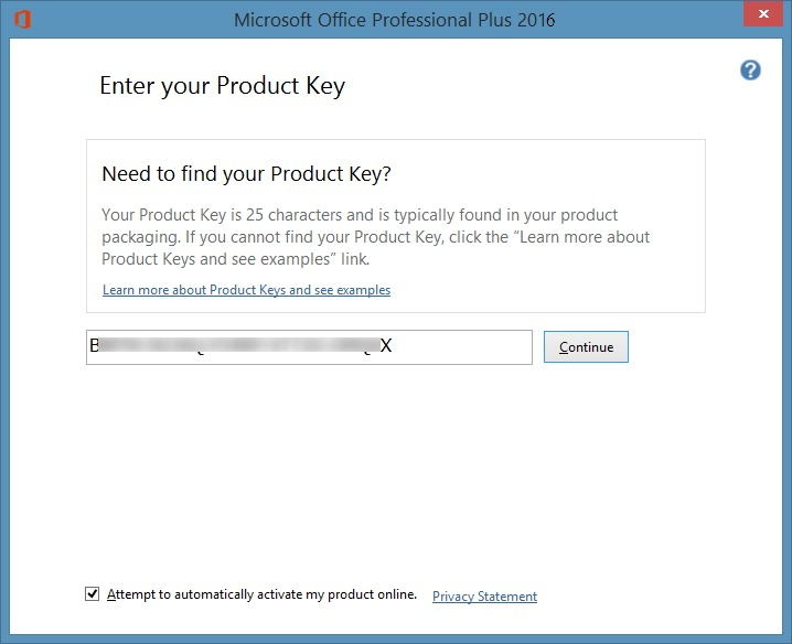 recover office 2016 product key powershell