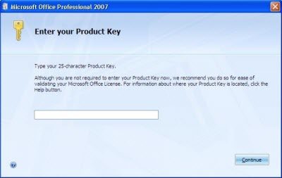 ms office 2007 product key latest