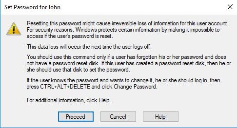 forgot my password on my laptop windows 10