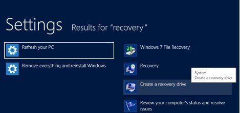 windows recovery usb