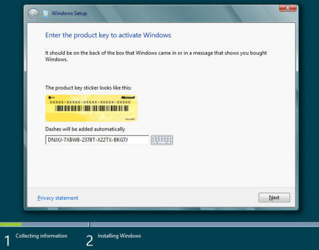 Windows 10 recovery key id