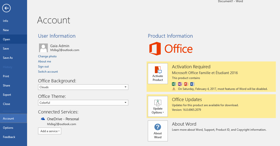 word 2016 product key