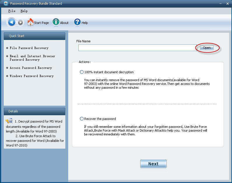 crack ms word password without software