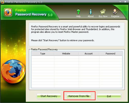 How to recover saved password for Firefox,Thunderbird.