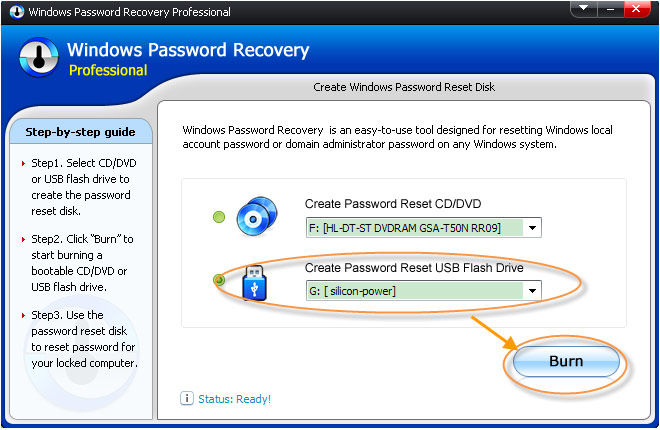 free password reset for windows vista