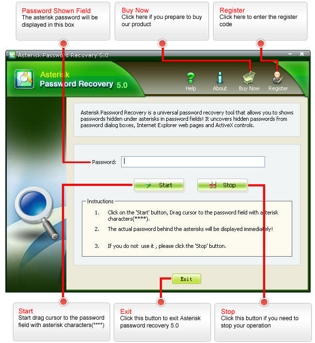 Behind the Asterisks. Password viewer. Kamailio Asterisk. Password field