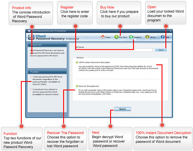Word Password Recovery